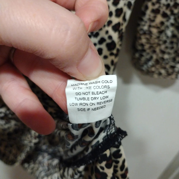 Lot Of 2 Slinky Feel Animal Print Career Casual Tops Sz 2X-Notations Liz Baker - Picture 6 of 11